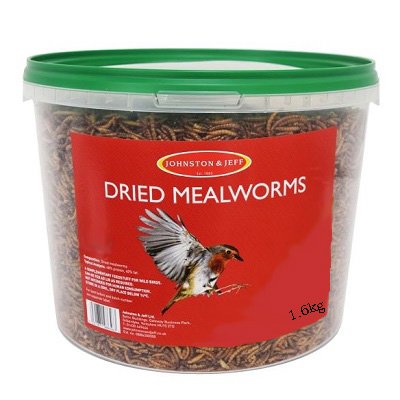 Johnston & Jeff Dried Mealworms 1.6kg TUB