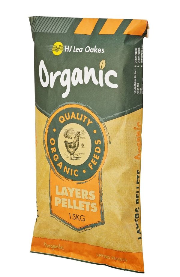 HJ Lea Oakes Organic Layers Pellets 15kg - Free P & P