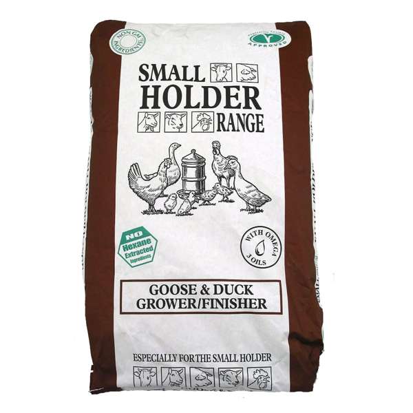 Allen & Page Smallholder Goose & Duck Grower Finish Pellets 20kg - Free P&P