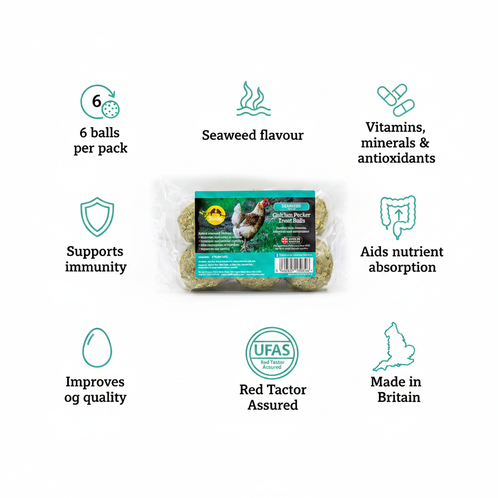 Feldy Chicken Pecker Treat Balls Seaweed Infographic