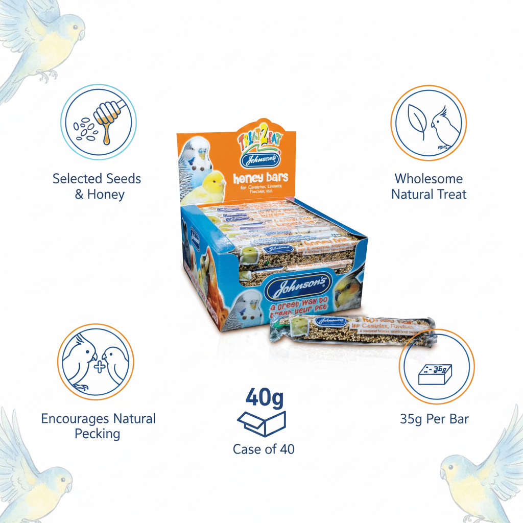 Johnson's Canary & Finch Honey Bars Infographic