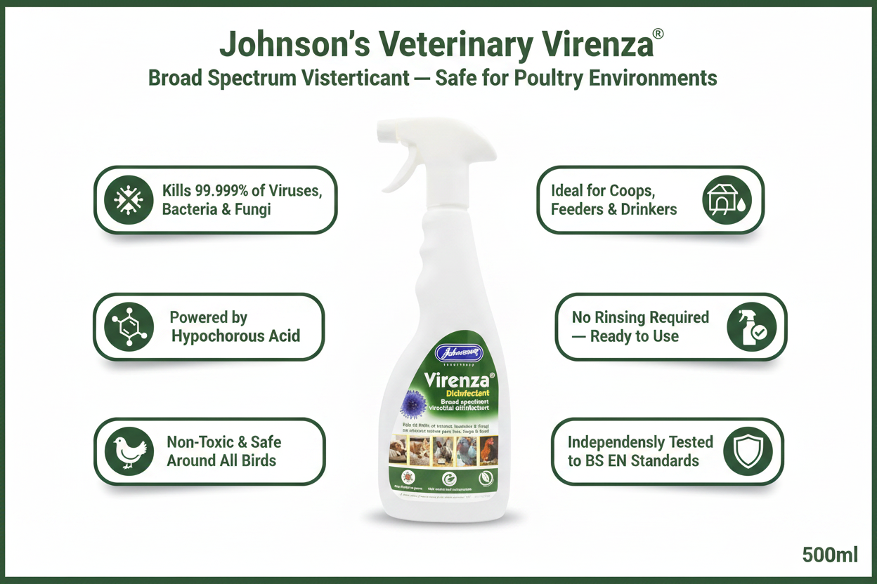 Johnson's Virenza Disinfectant Spray Infographic