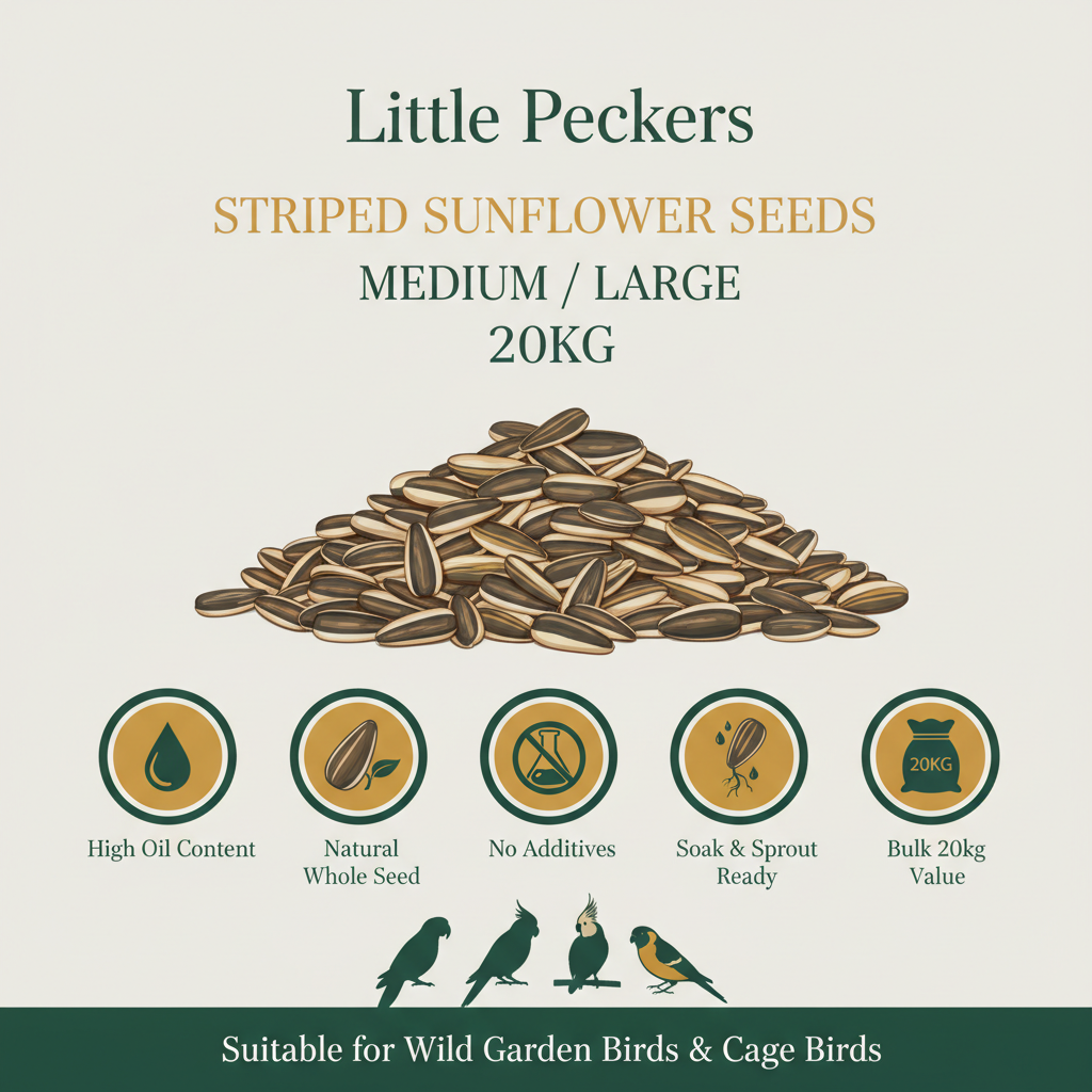 Little Peckers Striped Sunflower Seeds Infographic