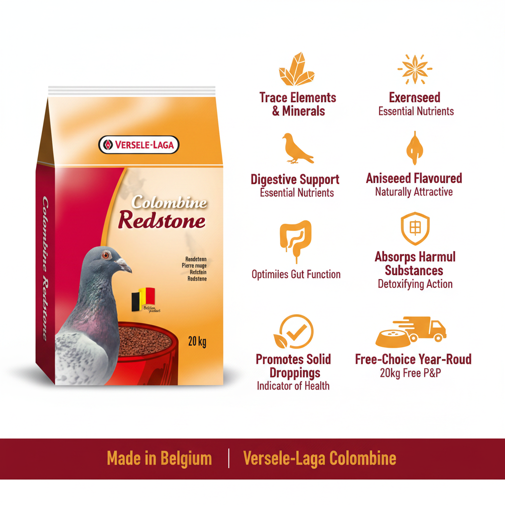 Versele-Laga Colombine Redstone 20kg Infographic