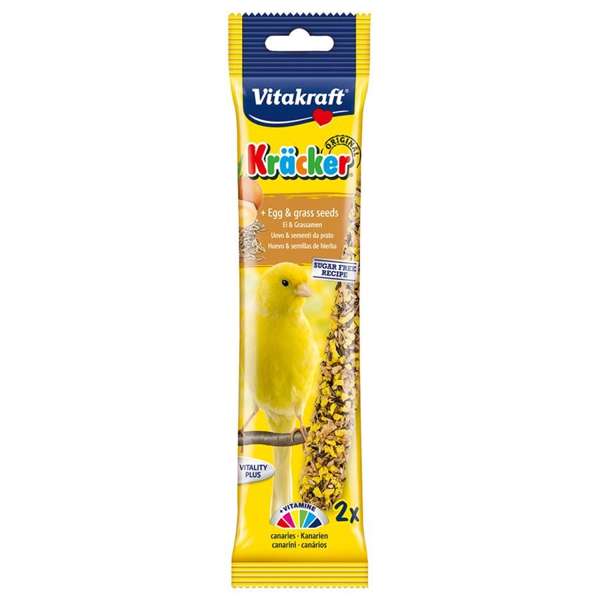 Vitakraft Canary Kracker Egg & Grass Seeds 60g - Case of 7