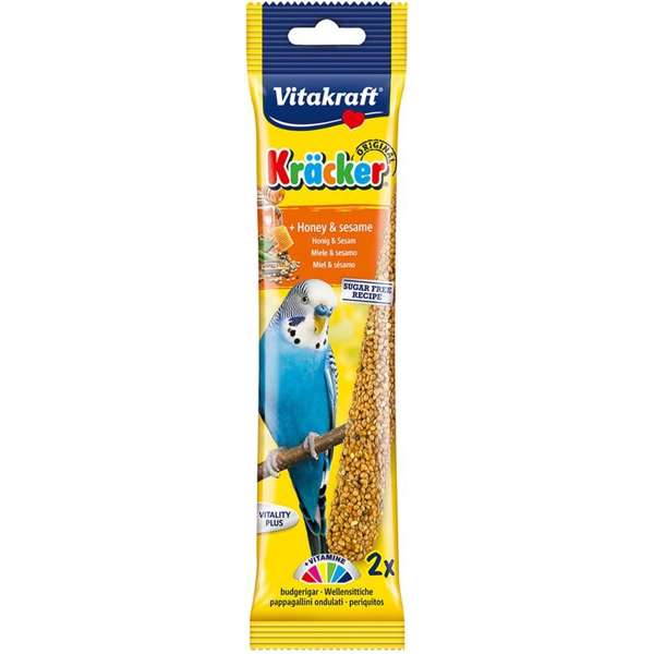 Vitakraft Budgie Kracker Honey & Sesame 60g - Case of 7