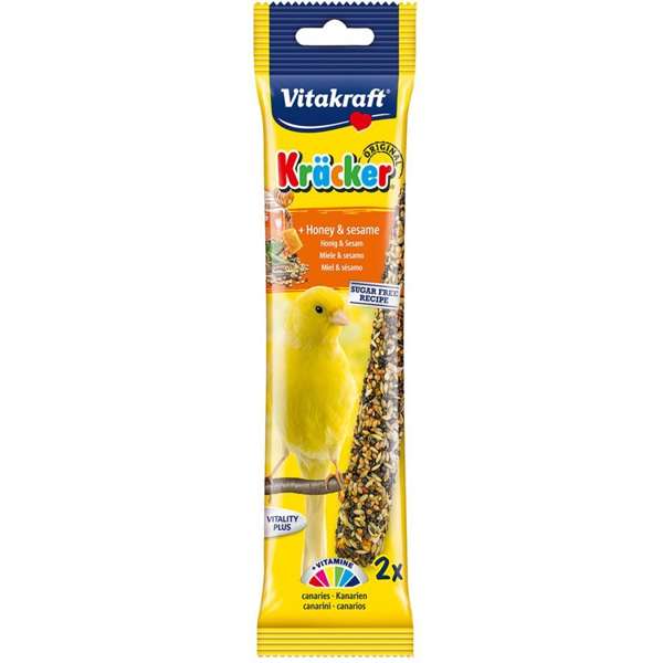 Vitakraft Kracker Honey & Sesame Lovebirds 180g - Case of 5