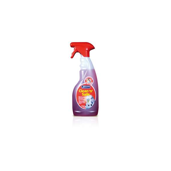 Johnsons Vet Clean N Safe Cage Bird Spray 500ml