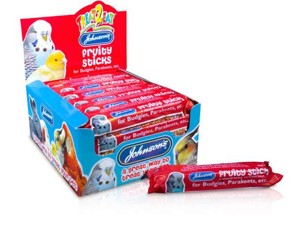 Johnsons Vet Fruity Budgie and Parakeet Stick - Case of 28