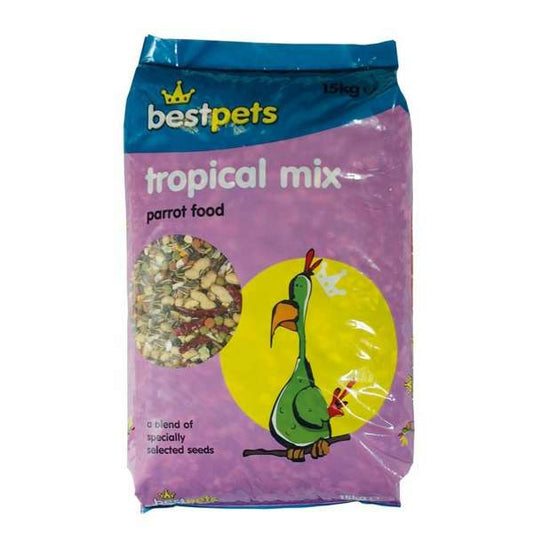 Bestpets Tropical Parrot Mix 15kg -  Free P&P