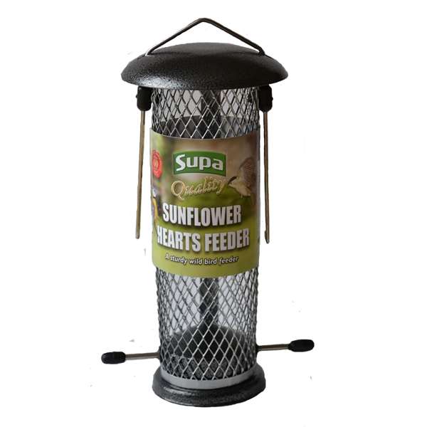 Supa Metal Sunflower Hearts Feeder 8 inch