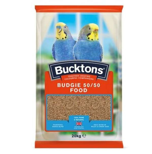 Bucktons 50/50 Budgie 20kg - FREE P&P