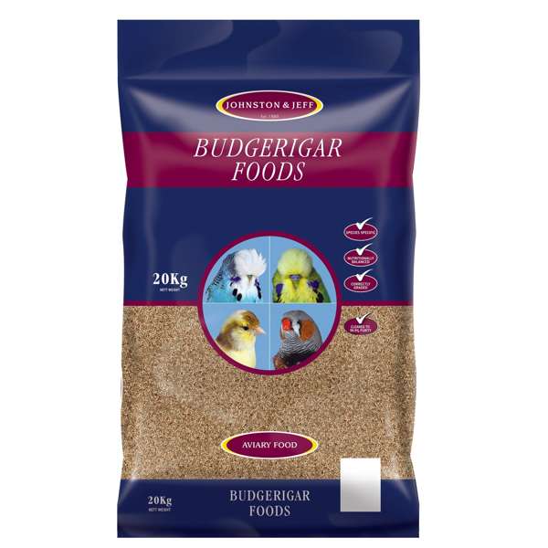 Johnston & Jeff Super 50 Budgie Seed 20kg - FREE P&P