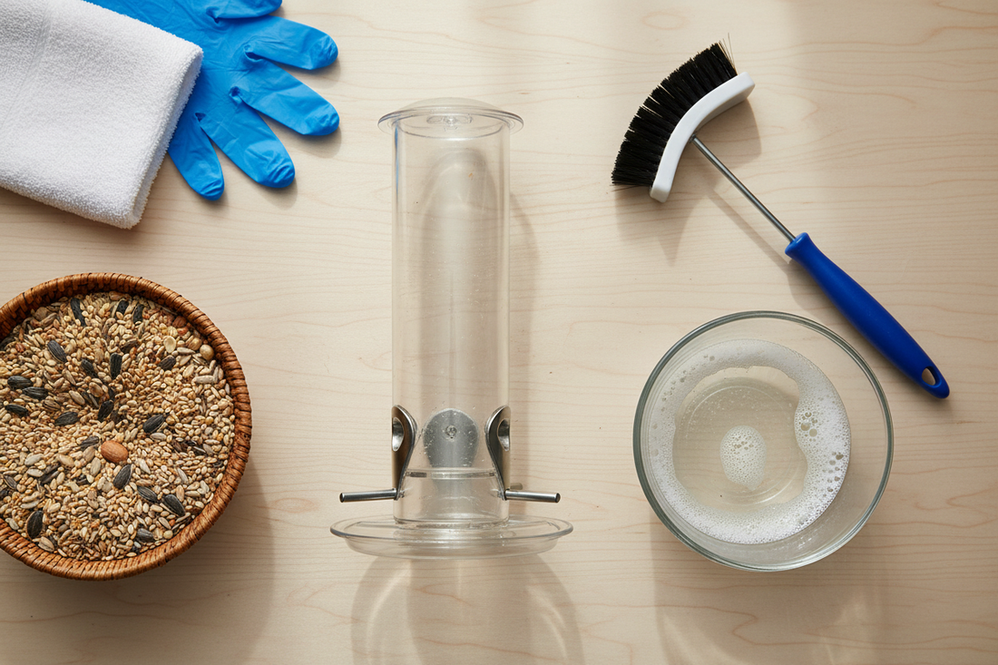 Bird feeding, hygiene and cleaning guide.