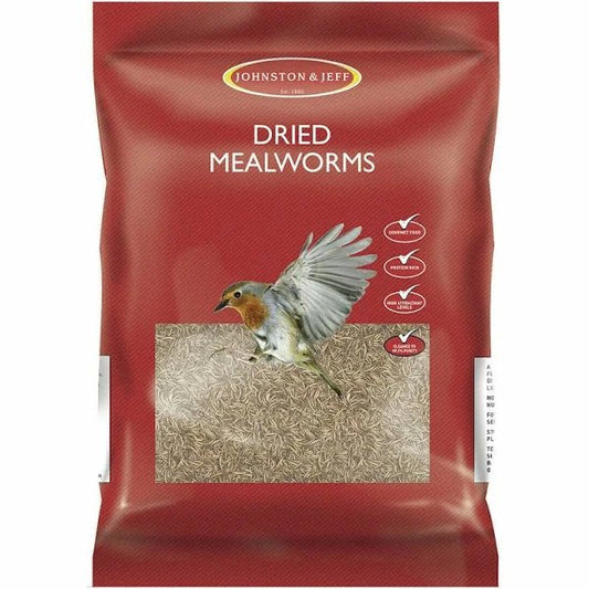 Johnston & Jeff  Dried Mealworms 1kg Bag