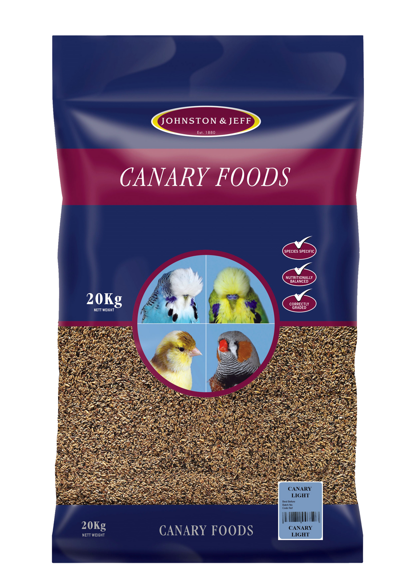 Johnston & Jeff Canary Light Show (No Rapeseed) 20kg - Free P&P