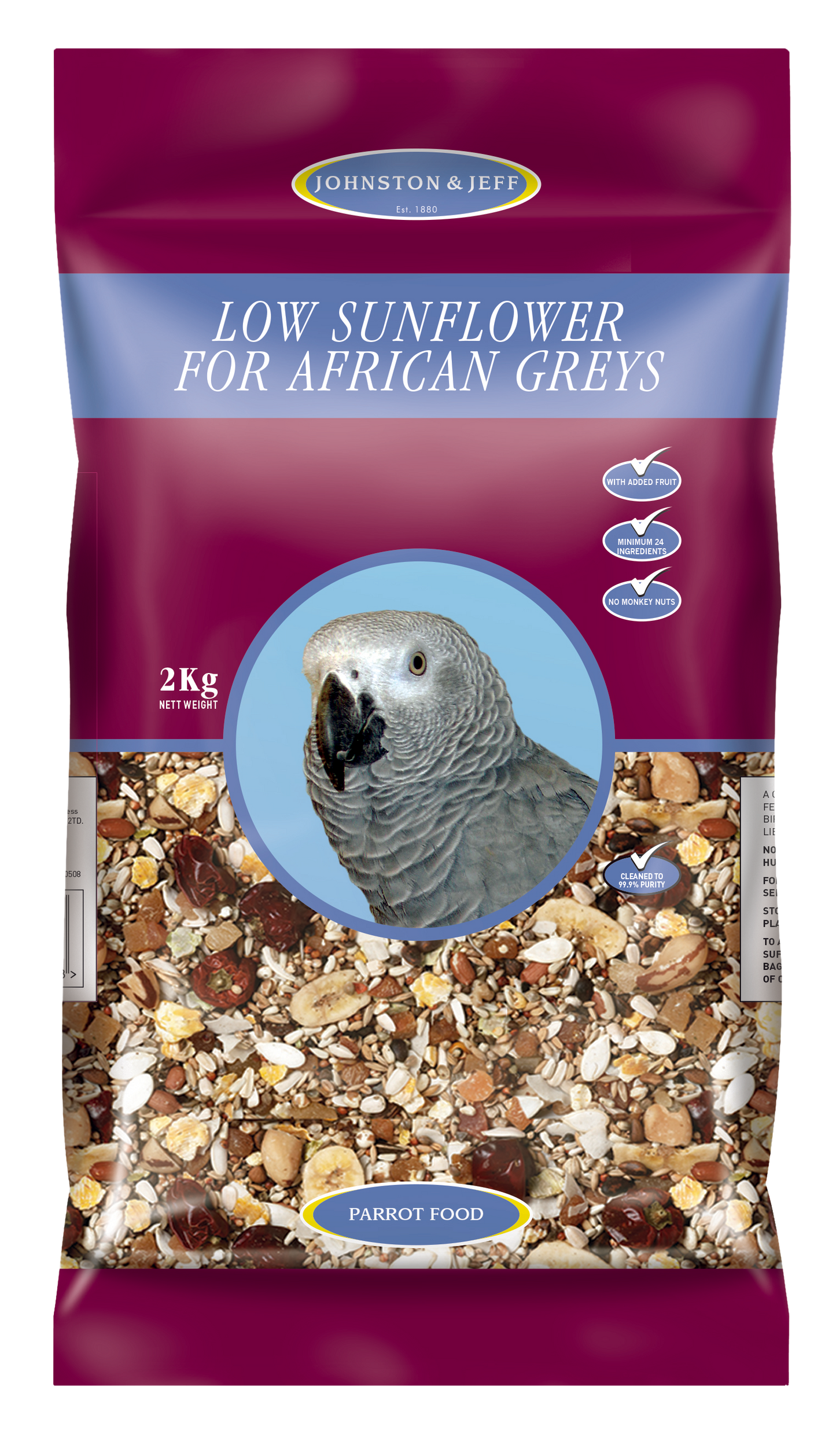 Johnston & Jeff Low Sunflower For African Greys