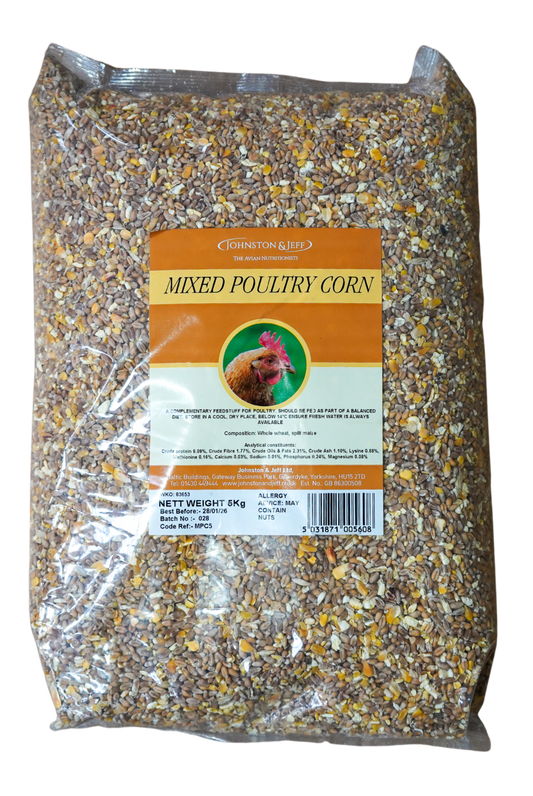 Johnston and Jeff Mixed Chicken Corn 20kg - FREE P&P