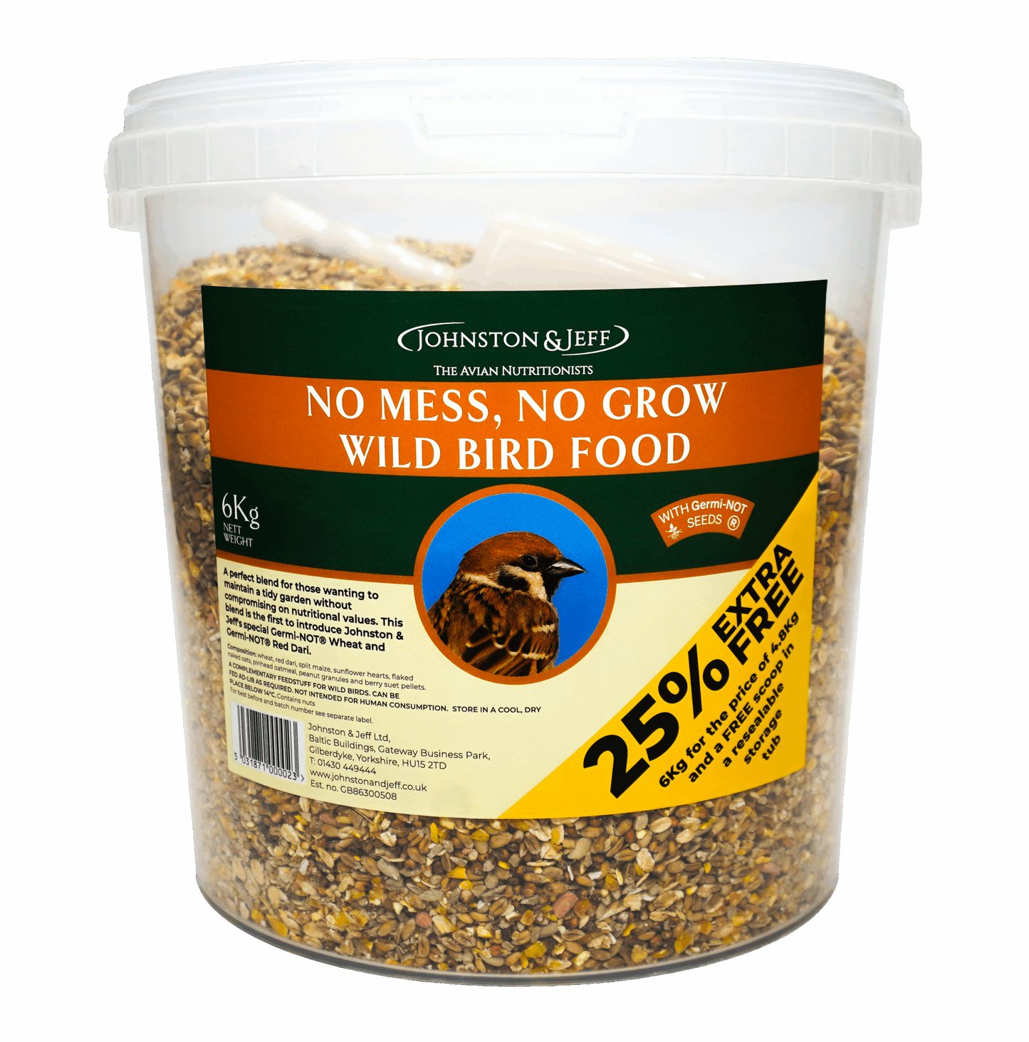 Johnston & Jeff No Grow No Mess Wild Bird Food