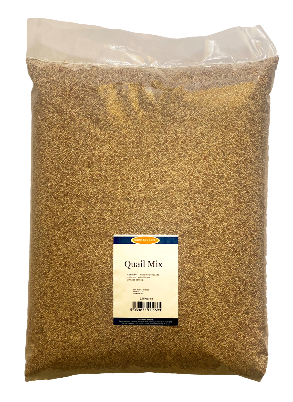 Johnston and Jeff Quail Mix 12.75kg - Free P&P