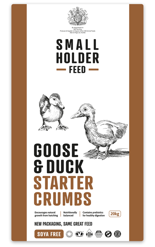 Allen &amp; Page Smallholder Duck Starter Crumbs 20kg