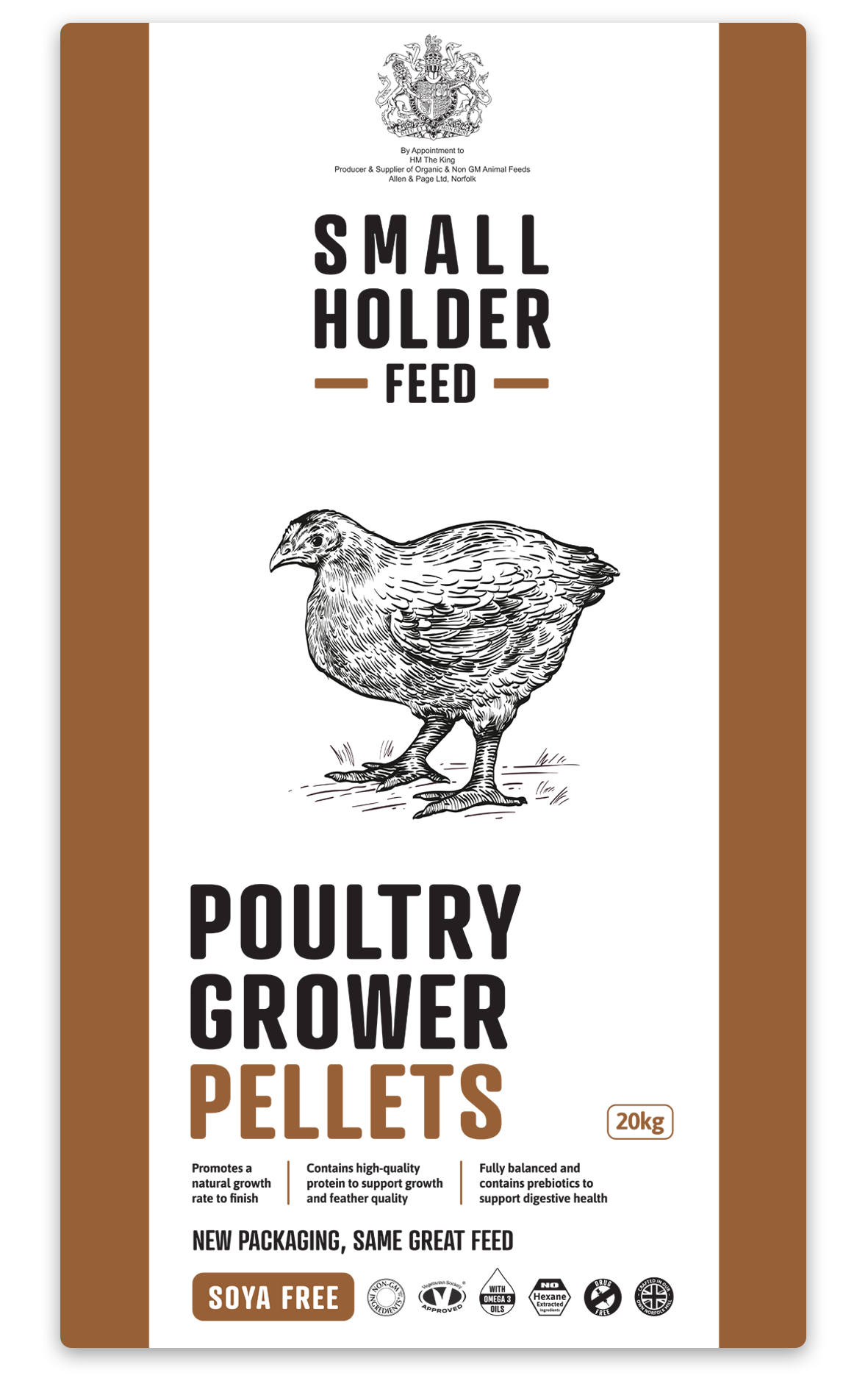 Allen & Page Small Holder Range Poultry Grower 20kg - Free P&P