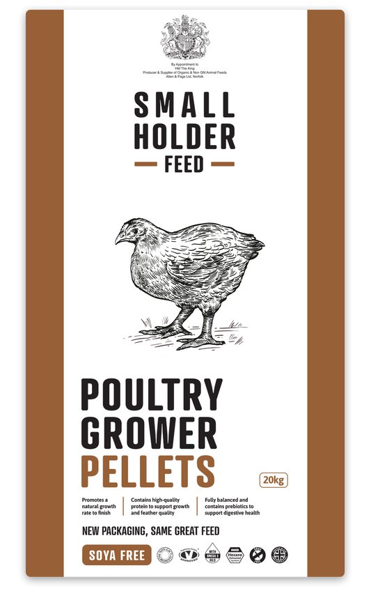 Allen & Page Small Holder Range Poultry Grower 20kg - Free P&P