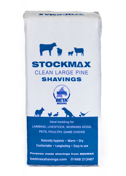 Bedmax Stockmax Pine Shavings 18kg - Free P&P