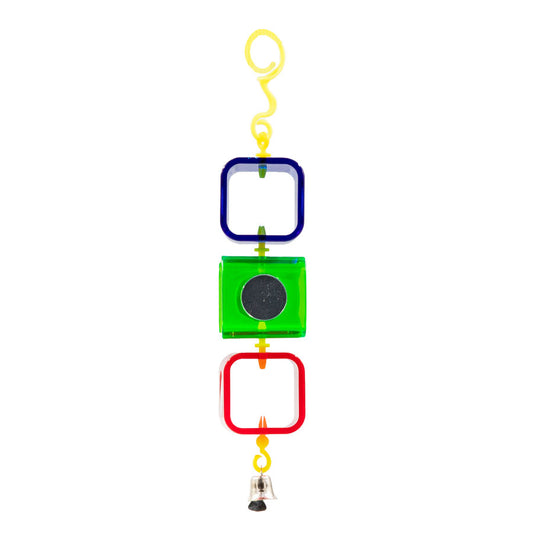 Beaks Plastic Bird Toy Box & Mirror