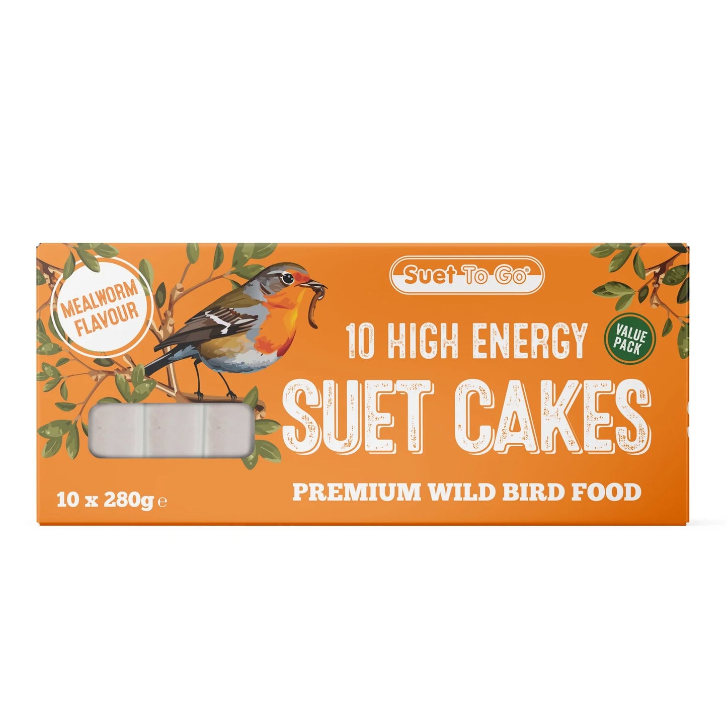 Suet To Go Suet Block Mealworm 280g Pack of 10