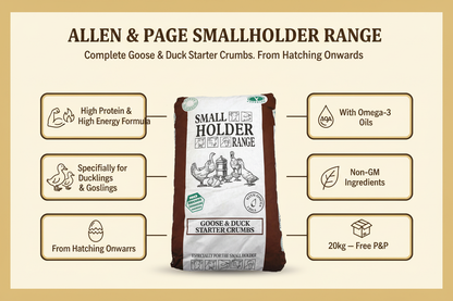 Allen & Page Duck Starter Crumbs Infographic