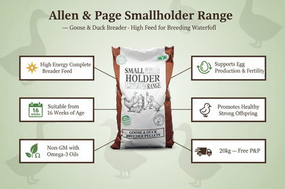 Allen & Page Goose & Duck Breeder Pellets Infographic