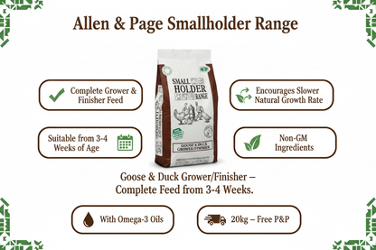 Allen & Page Goose & Duck Grower Finisher Infographic