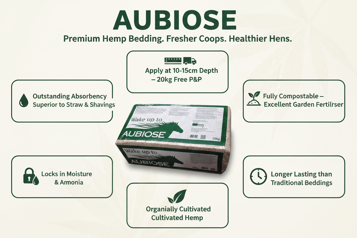 Aubiose Hemp Bedding Infographic