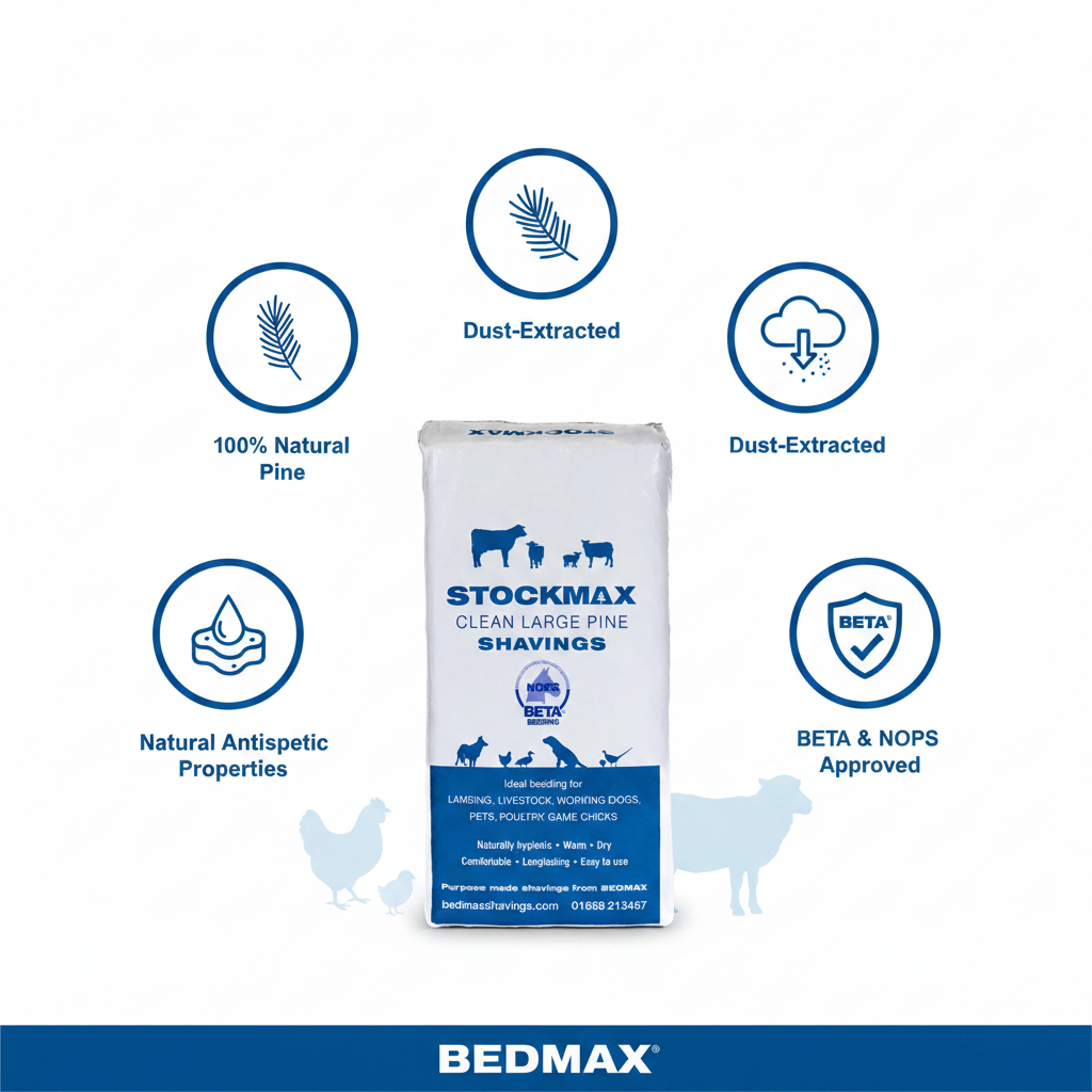 Bedmax Stockmax Pine Shavings Infographic