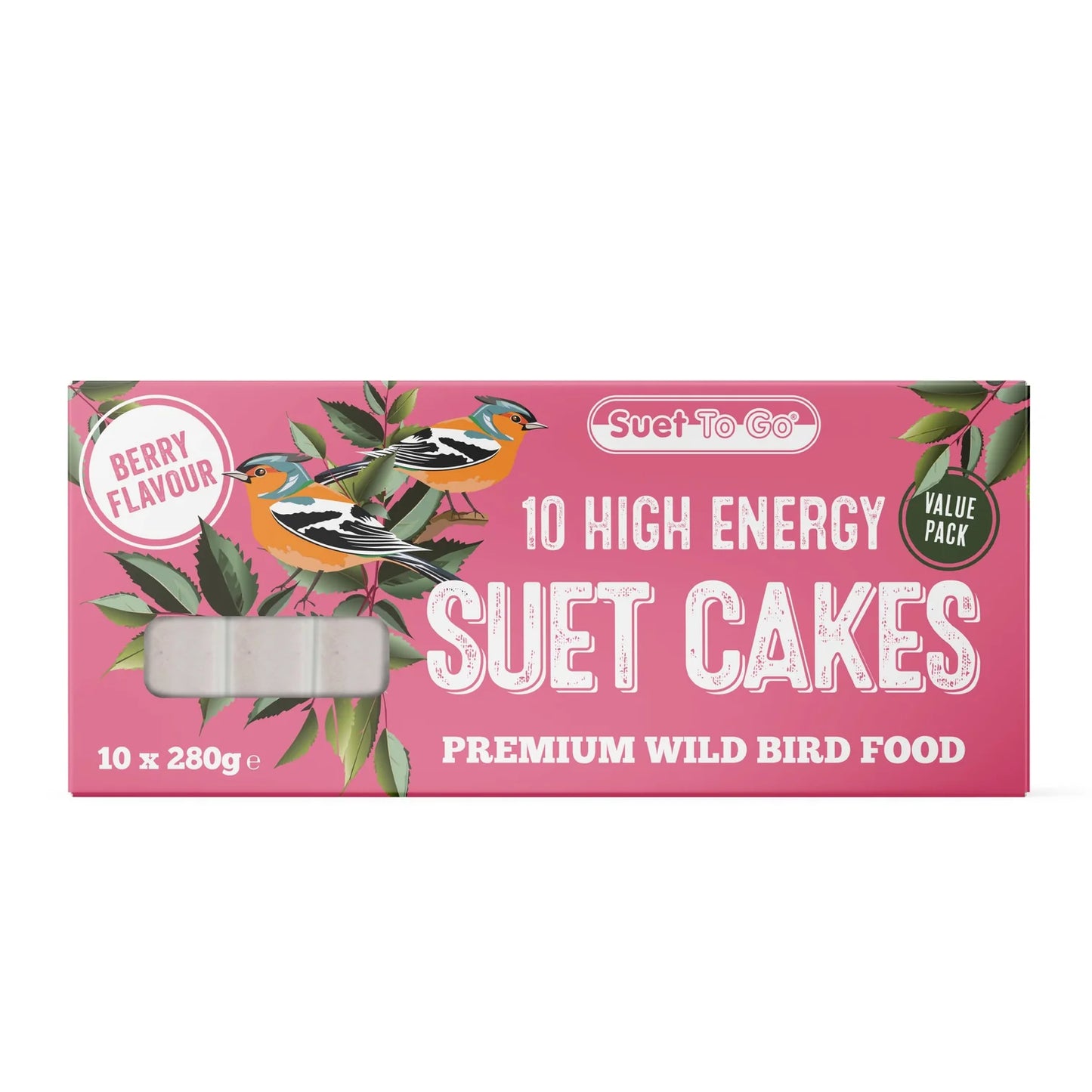 Suet To Go Suet Block Berry Flavour 280g - Pack of 10