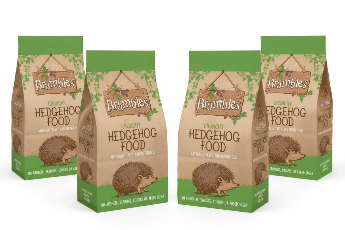 Brambles Crunchy Hedgehog Food 4 x 2kg Bags