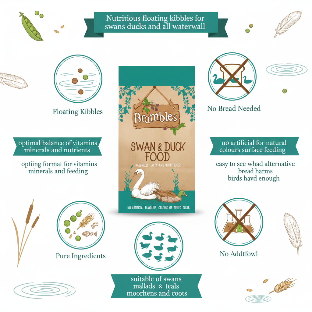 Brambles Floating Swan & Duck Food Infographic