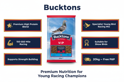 Bucktons VIP Pigeon Food Infographic
