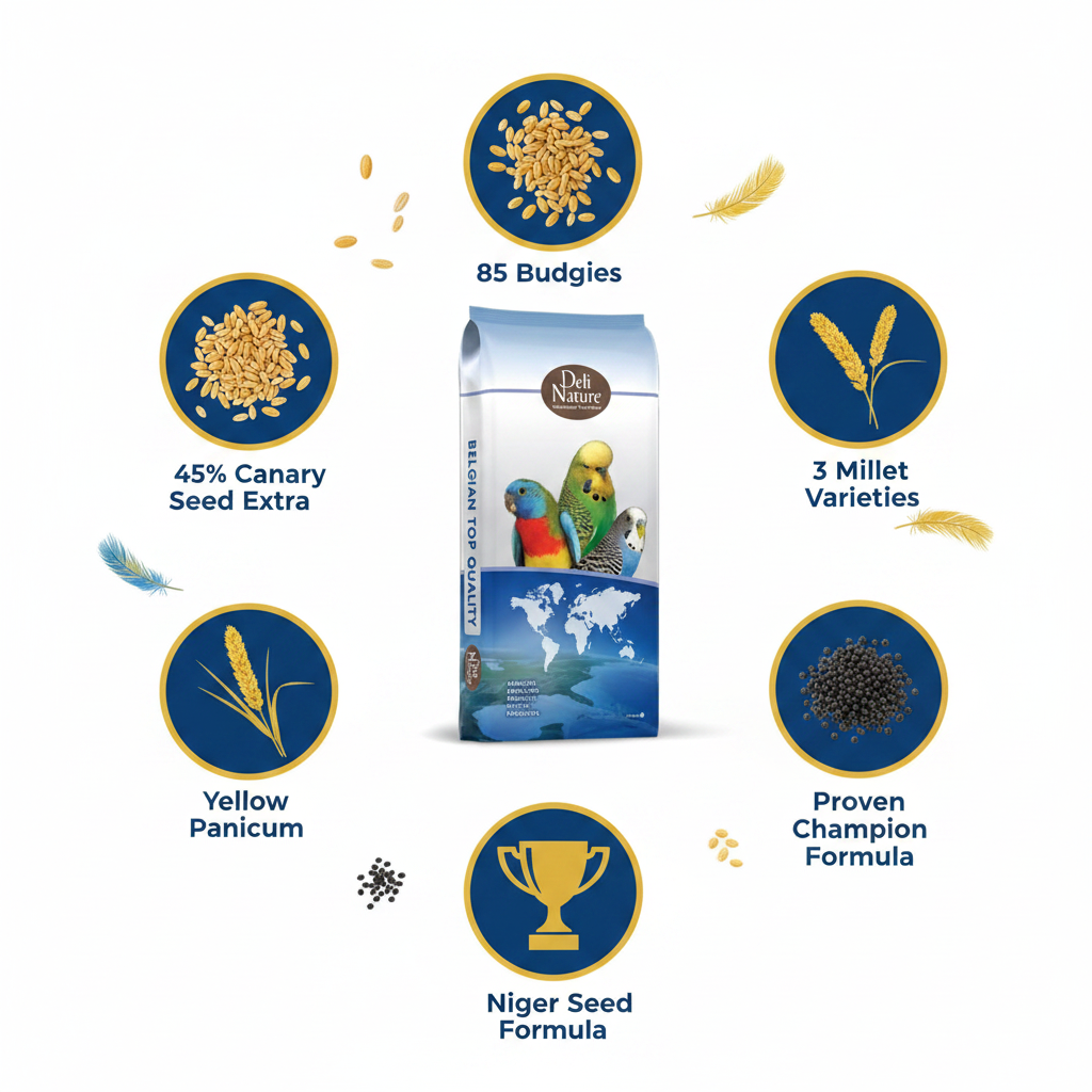 Deli Nature 85 Budgies Champion Infographic