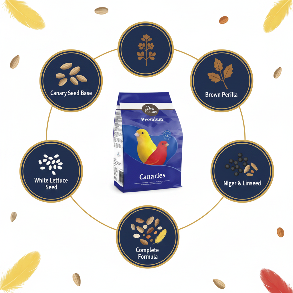 Deli Nature Premium Canaries Infographic