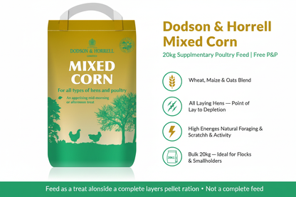 Dodson & Horrell Mixed Corn 20kg Infographic