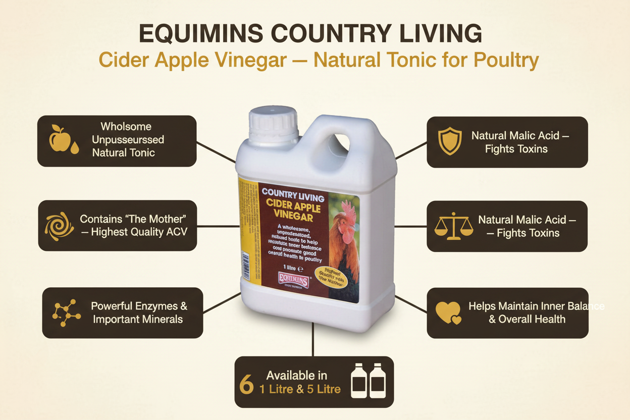 Equimins Country Living Cider Apple Vinegar Infographic