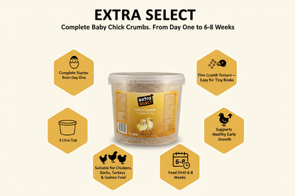Extra Select Baby Chick Crumbs Infographic