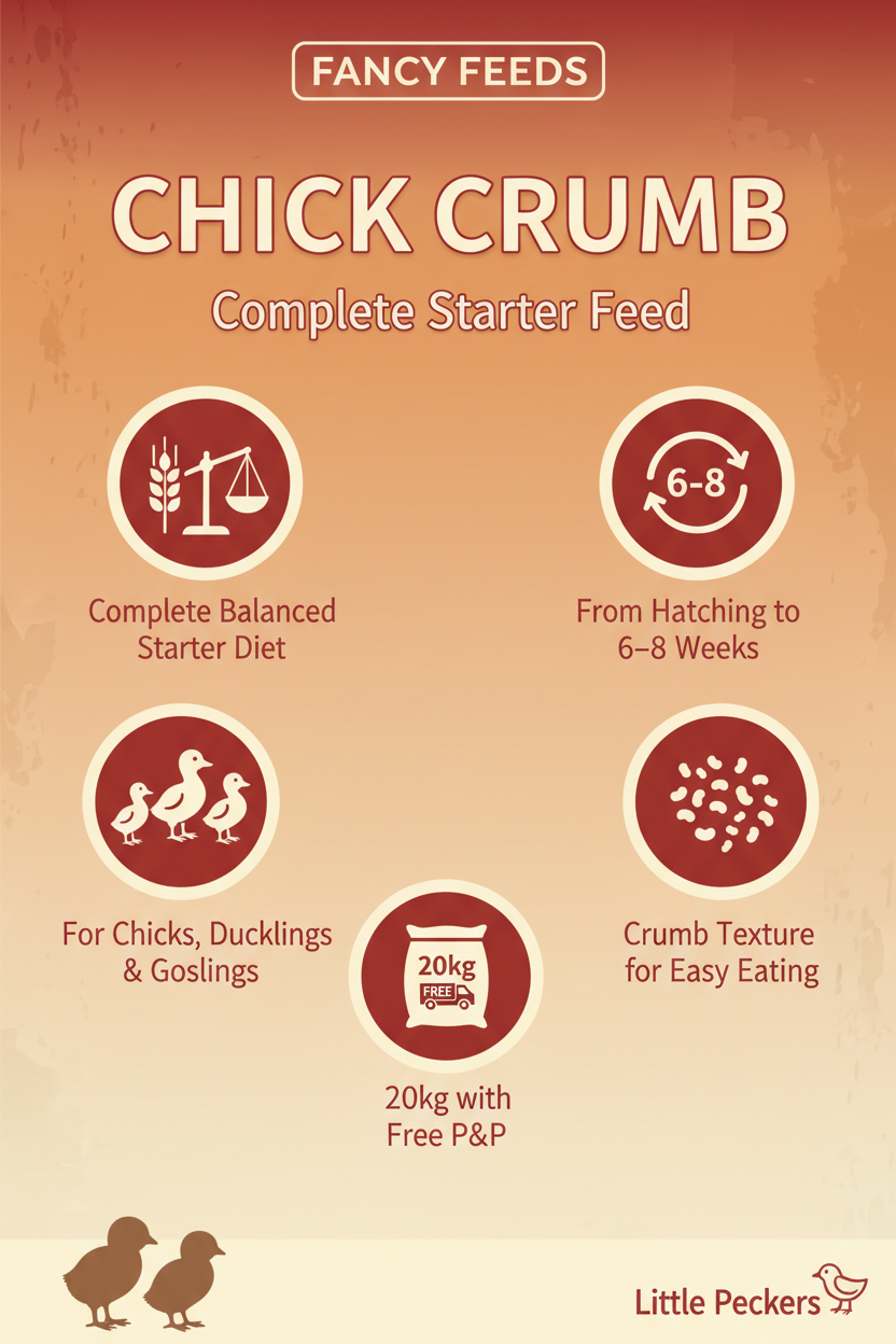 Fancy Feeds Chick Crumb Infographic