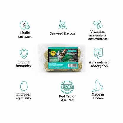 Feldy Chicken Pecker Treat Balls Seaweed Infographic