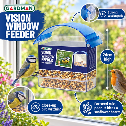 Gardman Vision Window Feeder infographic