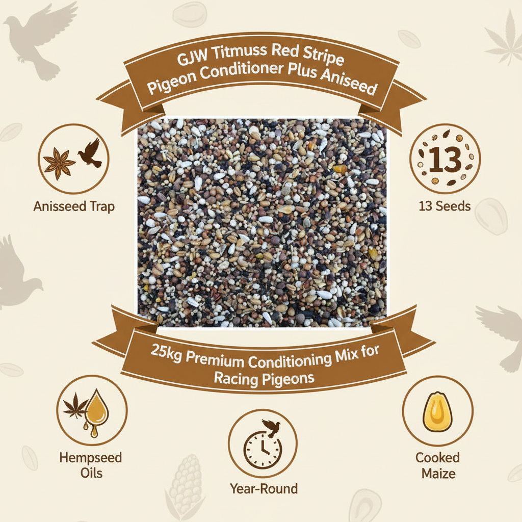 GJW Titmuss Red Stripe Conditioner Plus Aniseed Infographic