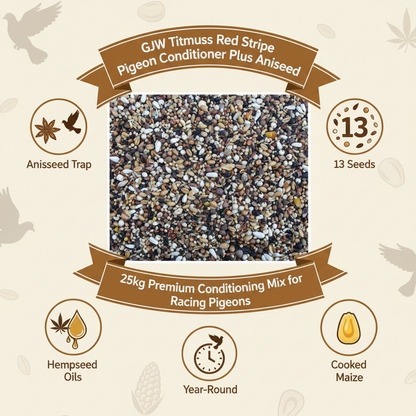 GJW Titmuss Red Stripe Conditioner Plus Aniseed Infographic