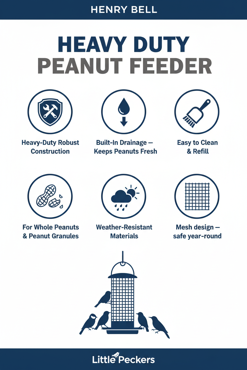 Henry Bell Heavy Duty Peanut Feeder Infographic